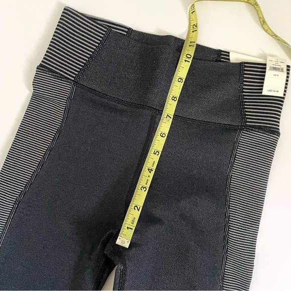 New Offline 7/8 Legging Seamless Two Tone Black Stripe - Picture 8 of 12